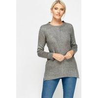 Metallic Cable Knit Jumper