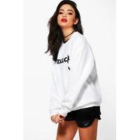 Metallica Print Sweatshirt - white