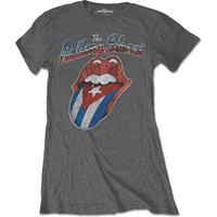 Medium Grey Ladies The Rolling Stones Rocks Off Cuba T-shirt