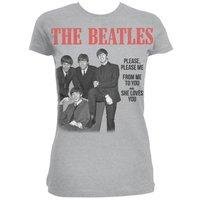 Medium Grey Ladies The Beatles Please Please Me T-shirt