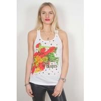 Medium White Womens The Beatles Lucy In The Sky Vest T Shirt