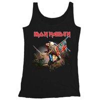 Medium Black Men\'s Iron Maiden Trooper Vest Tee