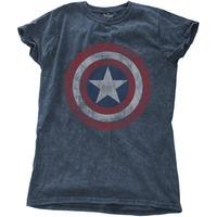 Medium Denim Blue Ladies Avengers Assemble Cap T-shirt