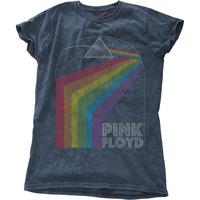 Medium Denim Blue Ladies Pink Floyd Prism Arch T-shirt
