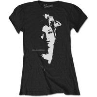 Medium Black Amy Winehouse Scarf Portrait T-shirt