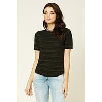 Metallic-Striped Tee