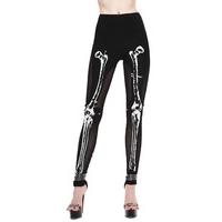 Mesh Insert Bone Leggings - Size: 3XL