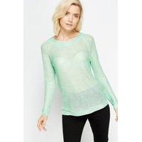 Mesh Back Sequin Top