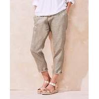 Metallic Linen Mix Trouser Regular