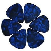 Medium 0.71mm Guitar Picks Plectrums Celluloid Pearl Blue 100Pcs-Pack