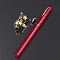 Metal The Fish Wheel Pen Fishing Rod Fishing Sea Rods Small Los Angeles Pole Red