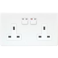 Megaman LightwaveRF 3000W 2 Gang 13A Socket - White