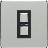 Megaman LightwaveRF 230V 1 Gang 2-Way Dimmer - Chrome - Slave Unit