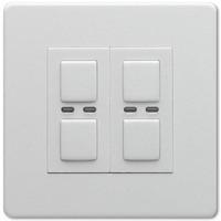 megaman lightwaverf 230v 2 gang master dimmer white