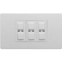 Megaman LightwaveRF 230V 3 Gang Master Dimmer - White