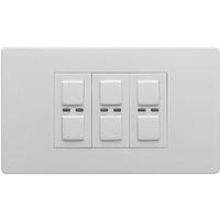 Megaman LightwaveRF 250W 3 Gang Dimmer (White)