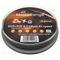 MediaRange DVD+RW 4, 7GB 120min 4x 10pk Spindle