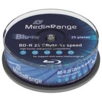 MediaRange BD-R 25GB 135min 4x 25pk Spindle