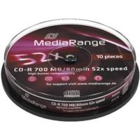 MediaRange Cd-R 700MB 80min 52x MR214 10pk Cakebox