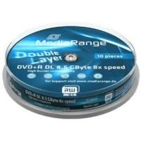 MediaRange DVD+R DL 8, 5GB 240min 8x 10pk Spindle