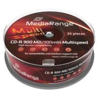 MediaRange CD-R 900MB 100min Multispeed 25pk Spindle