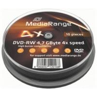 mediarange dvd rw 4 7gb 120min 4x 10pk spindle