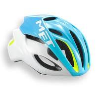 Met Rivale Cyan & White Helmet