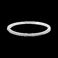 METRIC STERLING SILVER & WHITE CRYSTAL BANGLE