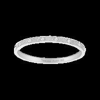 metric sterling silver white crystal hinged bangle