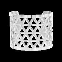 Metric White Polished Stainless Steel Cuff