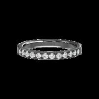 metric 25mm stainless steel white crystal ring