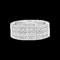 metric 8mm stainless steel white crystal ring