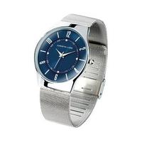 Men?s Slimline Watches, Blue, Stainless Steel