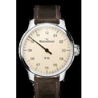 MeisterSinger Watch N. 01 Mens Suede Dark Brown