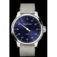 meistersinger watch n 01 mens suede grey