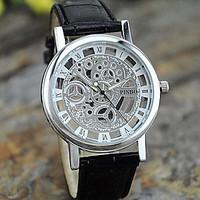 Men\'s Fashion Leisure Simple Quartz Pierced Leather Watch(Assorted Colors) Wrist Watch Cool Watch Unique Watch