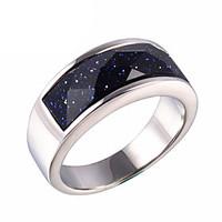 mens fashion 316l titanium steel personality vintage gem jewel galaxy  ...