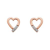 memories earrings rose gold plated