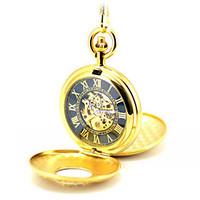 Men\'s Skeleton Watch Pocket Watch Mechanical Watch Quartz Automatic self-winding Alloy Band Gold