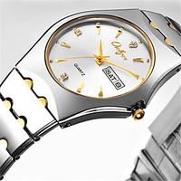 Men\'s Fashion Watch Japanese Quartz Calendar Water Resistant / Water Proof Alloy Band Casual Silver