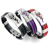 Men\'s Stainless Steel Silicone Bracelets Christmas Gifts