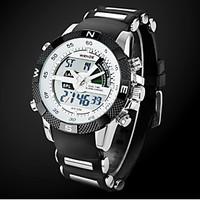 mens watch sports multi function dual time zones water resistant cool  ...