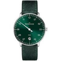 MeisterSinger Watch Neo Suede Sunburst Green