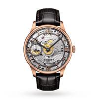 mens tissot chemin des tourelles squelette mechanical watch t099405364 ...