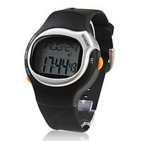 mens watch sports heart rate monitor calories counter silicone strap w ...