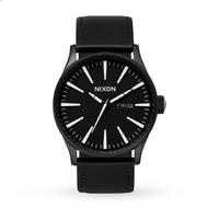 Mens Nixon The Sentry Leather Watch
