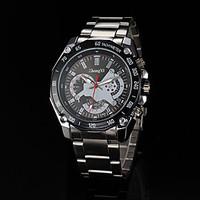 mens watch quartz silver alloy band dress watch wrist watch cool watch ...