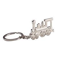 Metal Silver Train Keychain