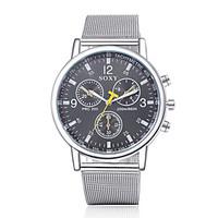 Men\'s Fashion Round Wristwatches Glass Analog Quartz Watch Casual Business Style Wrist Watch Cool Watch Unique Watch