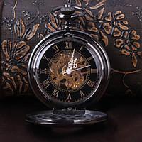 mens womens unisex pocket watch mechanical watch hollow engraving auto ...